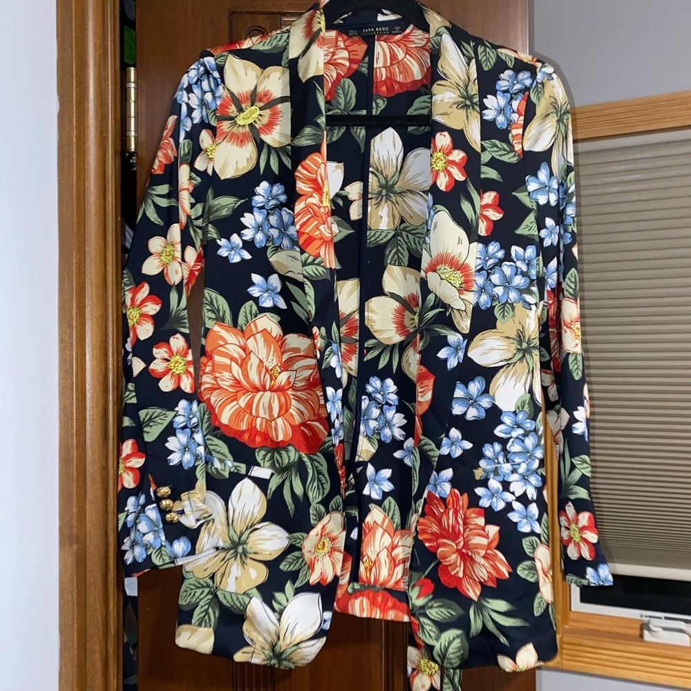 Floral Blazer